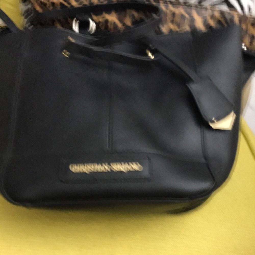 Black Christian Siriano Tote Bag - Elegant Everyday Carry